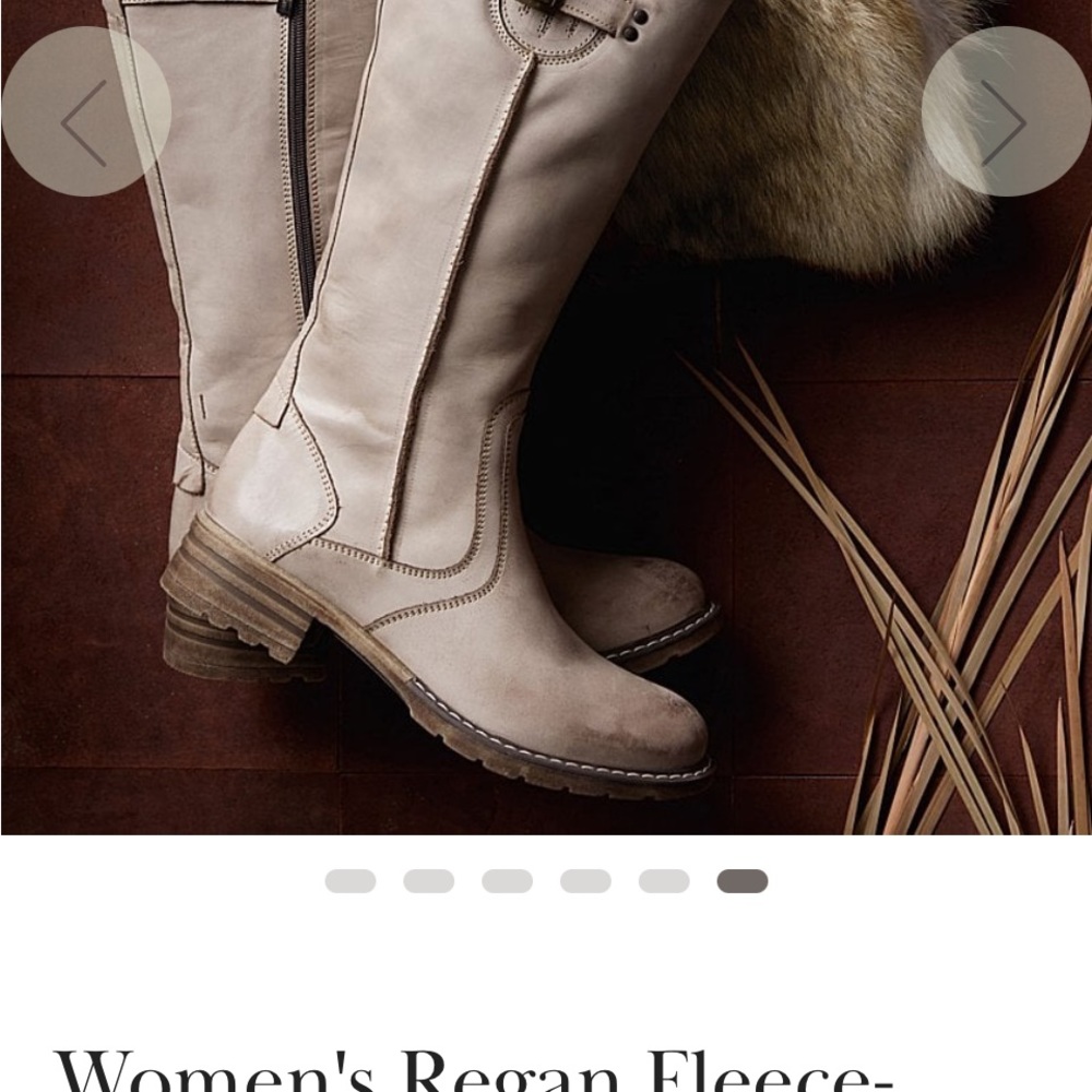 Overland Regan Fleece Lined Boot size 8 smoke color
